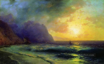 海の夕日 1853 ロマンチックなイワン・アイヴァゾフスキー ロシア Oil Paintings